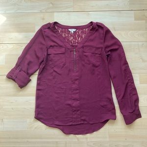 Dress Blouse with Zipper